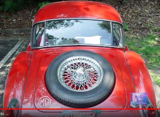 Boot lid, recessed for spare tire