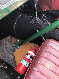 Parking brake modified for Left Hand operation