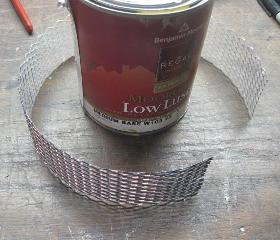 Aluminum screen for air filter