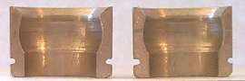 Split bronze bushing for shift mechanism
