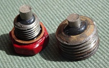 Magnetic drain plugs for engine, differential and gearbox